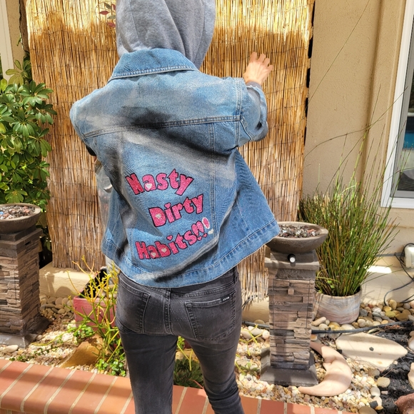 Custom jean jacket nasty dirty habits - Picture 9 of 11